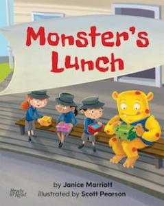 Monster with a lunch box.