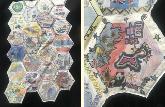 Broadgreen Intermediate cultural quilt.