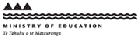 Ministry of Education logo.