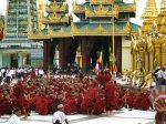 monks protesting