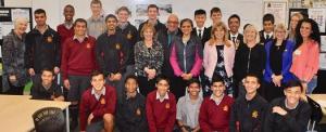 Pupils and teachers from Hamilton Boys High School.