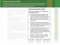 Monitoring During Reading